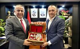 Kahramanmaraş Ziraat Odası Başkanlarından Gaziantep İl Tarım Müdürü İbrahim Sağlam’a Hayırlı Olsun Ziyareti