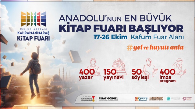 10. Uluslararası Kahramanmaraş Kitap Fuarı, Cuma Günü Kapılarını Açıyor