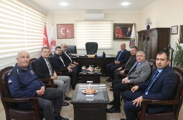 Dulkadiroğlu Belediye Başkanı Akpınar’dan Açık Cezaevi Müdürü Danışman’a Ziyaret