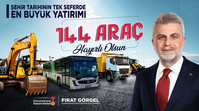Büyükşehir’den Tarihi Araç Yatırımı; 144 Hizmet Aracı Filoya Kazandırıldı