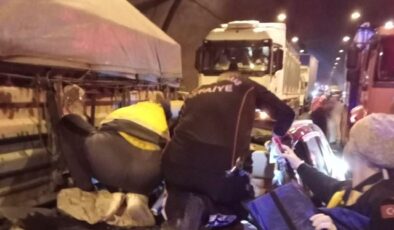Kahramanmaraş’ta otomobil tıra arkadan çarptı: 1 ölü 4 yaralı