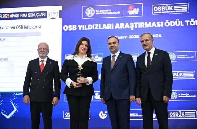 Nazar Tekstil’e OSB Yıldızları Ödülünde Büyük Onur