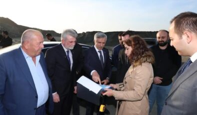 Vali Ünlüer Ahşap İşleri Küçük Sanayi Sitesi İnşaatında İncelemelerde Bulundu