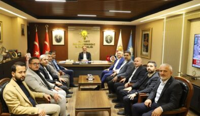 AK PARTİ İL BAŞKANLIĞINA MÜTEAHHİTLER BİRLİĞİNDEN ZİYARET