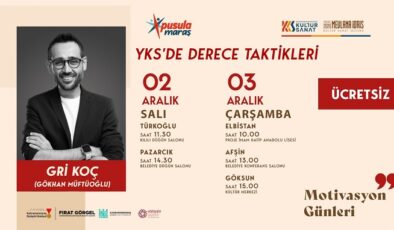 Pusula Maraş’tan Gençlere Motivasyon Desteği; Gri Koç, Üniversite Adaylarıyla Buluşacak