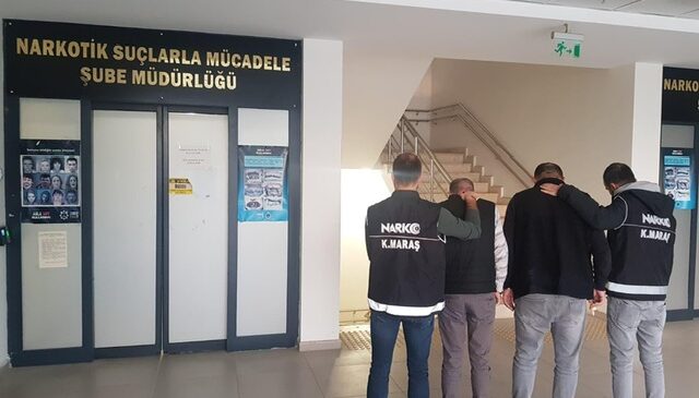 Kahramanmaraş’ta uyuşturucu operasyonu: 3 tutuklama