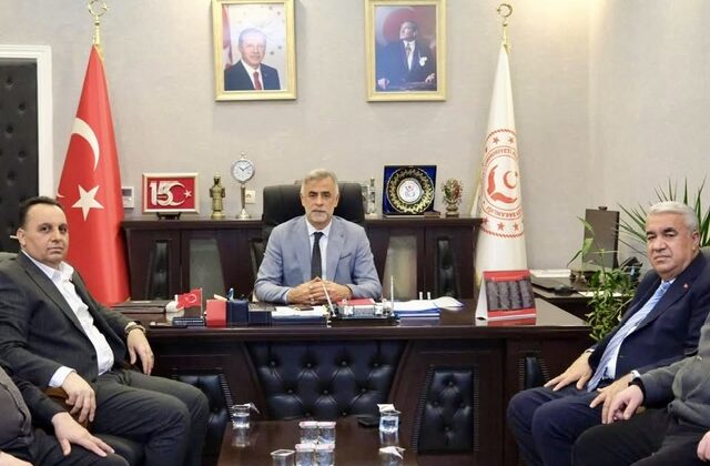 Kahramanmaraş Esnaf Odaları Birliği’nden İl Müdürü Emre Çalğan’a Hayırlı Olsun Ziyareti