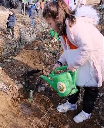 BULUTOĞLU’NDA GELECEK YEŞERDİ: MİNİK ELLERDEN 500 FİDAN TOPRAKLA BULUŞTU