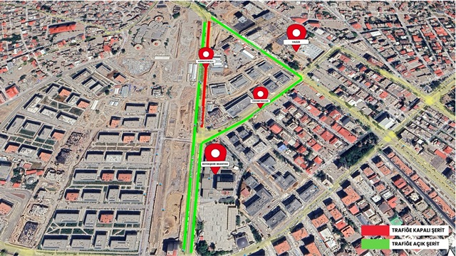 Azerbaycan Bulvarı’nda Gece Saatlerinde Geçici Trafik Düzenlemesi!