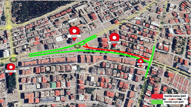 Cumhuriyet Bulvarı Kısmi Olarak Araç Trafiğine Kapatılacak!