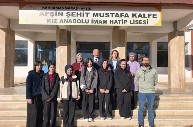 Başkan Kıraç’tan Afşin Şehit Mustafa Kalfe Kız Anadolu İmam Hatip Lisesi’ne Ziyaret