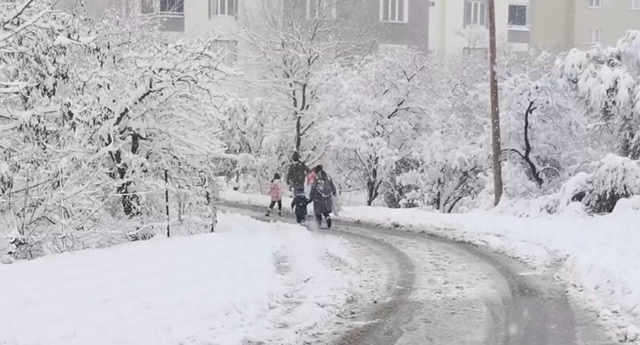 Kahramanmaraş’ta Kar Sevinci -Kent Beyaza Büründü