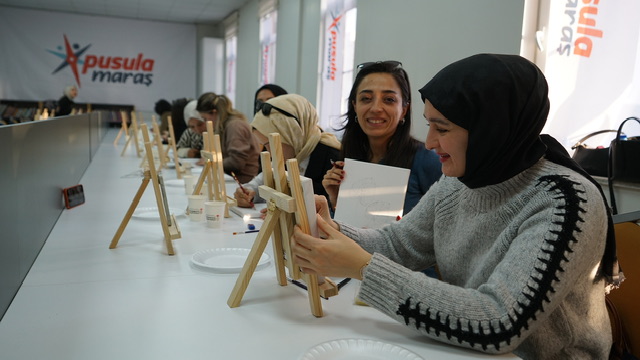 Pusula Maraş’tan Gençlere Sanat Dolu Atölye