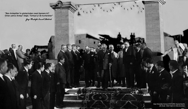 GAZİ MUSTAFA KEMAL ATATÜRK’ÜN GAZİANTEP’E GELİŞİNİN 93’ÜNCÜ YIL DÖNÜMÜ