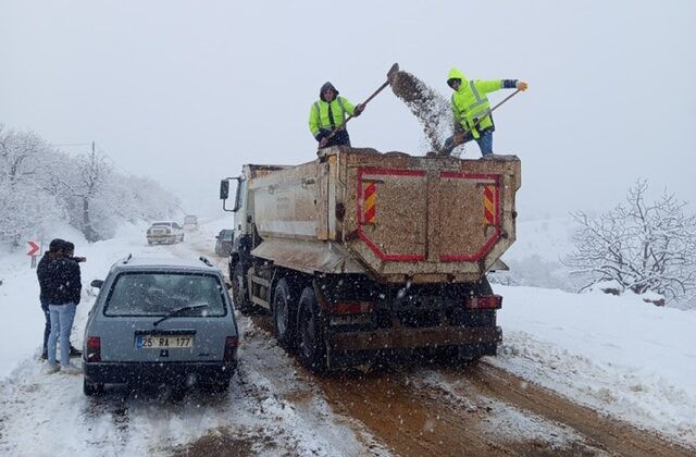 Büyükşehir’den Kırsalda da Karla Etkin Mücadele