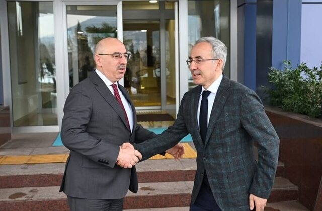 GİBTÜ Rektörü Prof. Dr. Şehmuz Demir’den KSÜ Rektörü Prof. Dr. Mahmut Ak’a Ziyaret