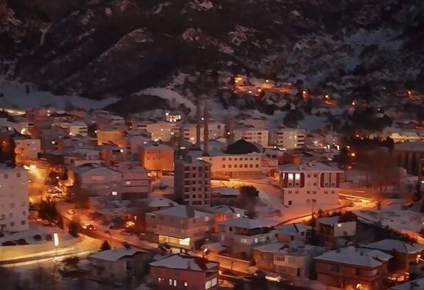 Andırın’da Kar Manzaraları Mest Etti