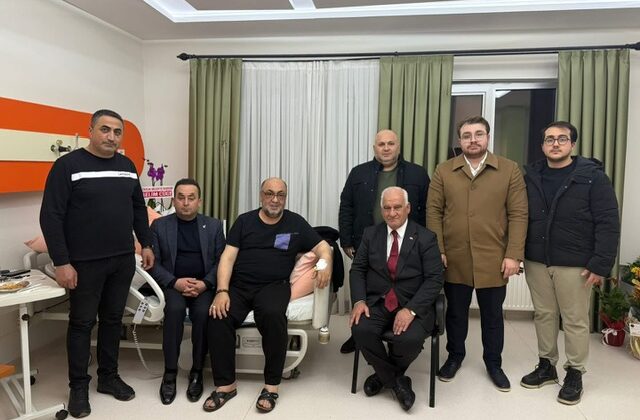 Başkan Selim Cüce’den Başkan Mehmet Akpınar’a Geçmiş Olsun Ziyareti