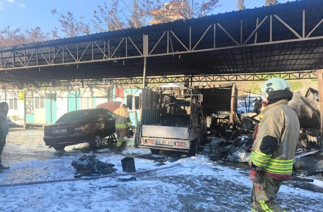 Kahramanmaraş’ta konteyner yangını korkuttu