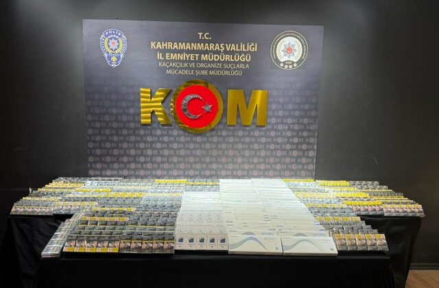 Kahramanmaraş’ta Kaçakçılığa Geçit Yok: 7 Operasyonda Binlerce Kaçak Ürün Ele Geçirildi