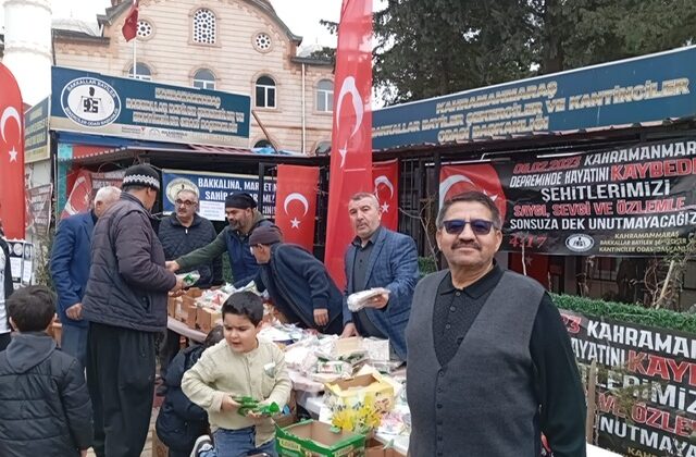 Deprem Şehitleri İçin Dualar Edildi, Vatandaşlara Gıda Desteği Sağlandı