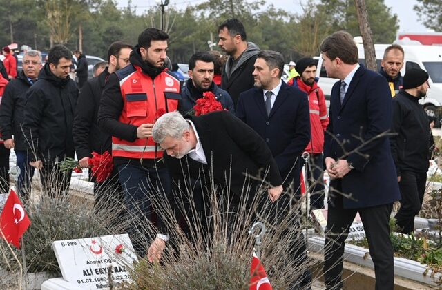 Deprem Şehitleri Kabri Başında Dualarla Yad Edildi