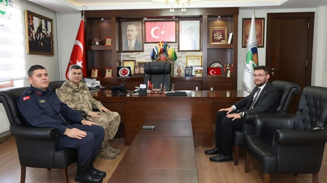 Başkan Yemliha Göktaş, Kahramanmaraş İl Jandarma Komutanlığı Komutanı Tümgeneral Ali Gemalmaz’ı Ağırladı