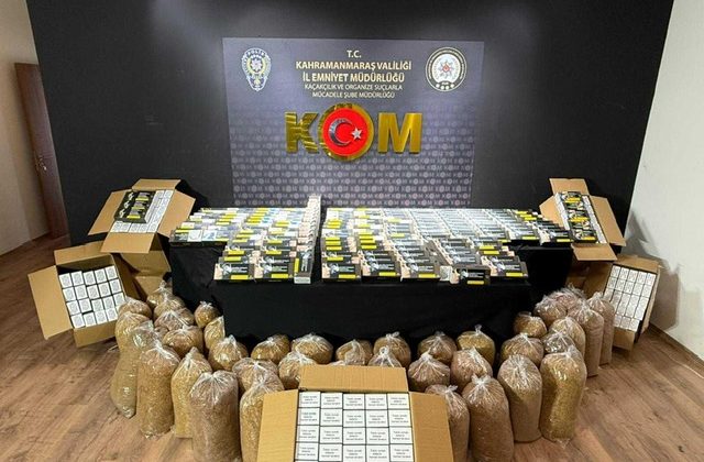 Kahramanmaraş’ta Uyuşturucu ve Kaçak Tütün Operasyonu