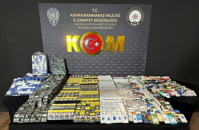 Kahramanmaraş’ta Kaçak Sigara ve Uyuşturucu Operasyonu: 1 Tutuklama