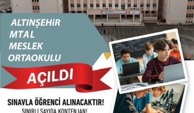 Kahramanmaraş’ta Mesleki Ortaokulu Açılıyor