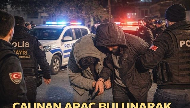 Kahramanmaraş’ta oto hırsızlığı şüphelileri yakalandı