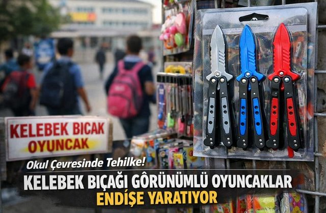Kahramanmaraş’ta Okul Çevrelerinde Tehlike: Kelebek Bıçağı Görünümlü Oyuncaklar Endişelendiriyor