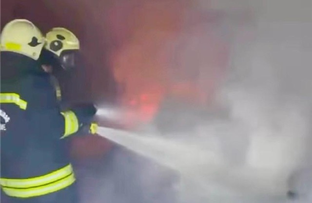 Pazarcık’ta çiftlik yangını