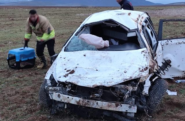 Kahramanmaraş’ta Otomobil Takla Attı: 2 Yaralı