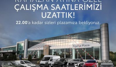 Toyota Plaza Toymar’dan Ramazan Ayına Özel Çalışma Düzenlemesi