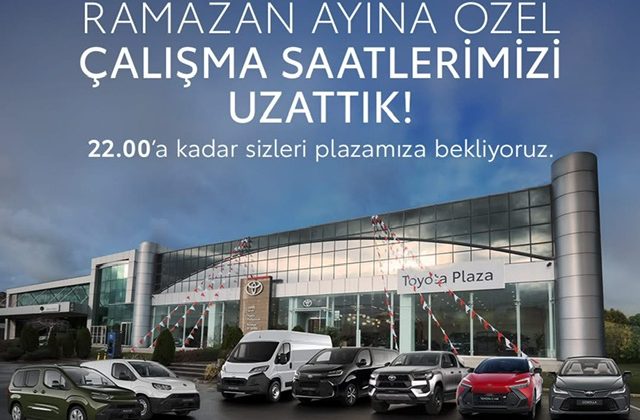 Toyota Plaza Toymar’dan Ramazan Ayına Özel Çalışma Düzenlemesi