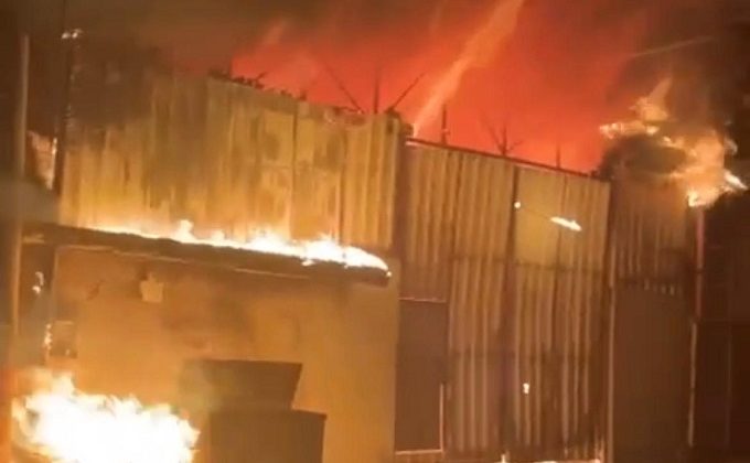 Kahramanmaraş’ta depo yangını