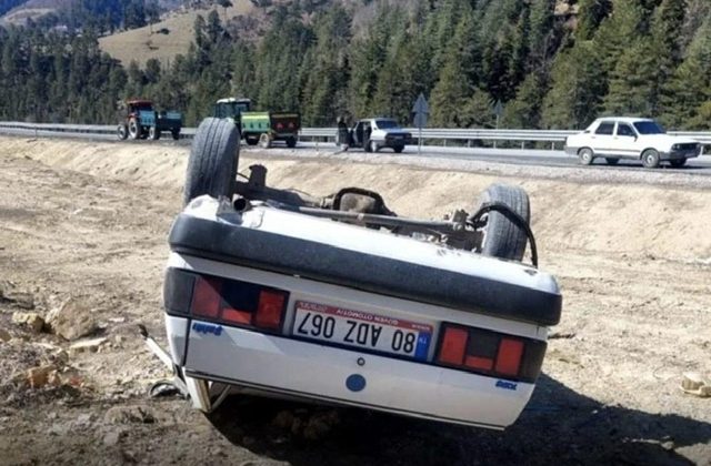 Kahramanmaraş’ta Otomobil Takla Attı: 1 Kişi Yaralandı