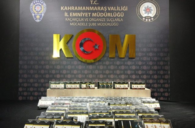 Kahramanmaraş’ta kaçakçılık operasyonu