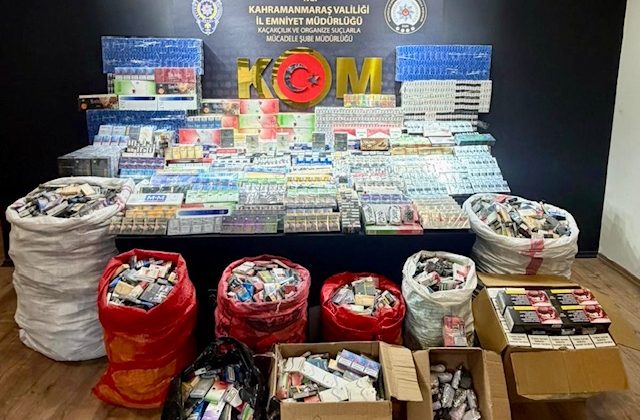 Kahramanmaraş’ta Kaçak Tütün Operasyonu: 14 Bin Paketin Üzerinde Kaçak Sigara Ele Geçirildi