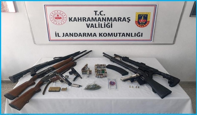 Kahramanmaraş’ta Jandarmadan 3 Aylık Operasyon Bilançosu: 129 Silah Ele Geçirildi