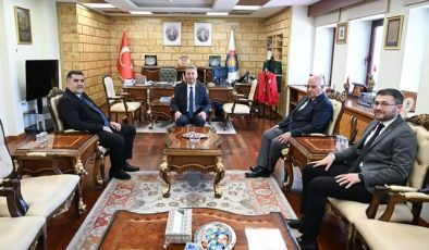 İlçe Belediye Başkanlarından KSÜ Rektörü Okumuş’a Ziyaret