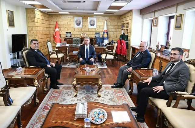 İlçe Belediye Başkanlarından KSÜ Rektörü Okumuş’a Ziyaret