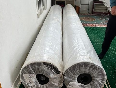 PAZARCIK BELEDİYESİ’NDEN CAMİYE HALI DESTEĞİ