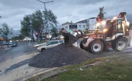 Sağanak Yağışın Getirdiği Olumsuzluklar Hızla Gideriliyor