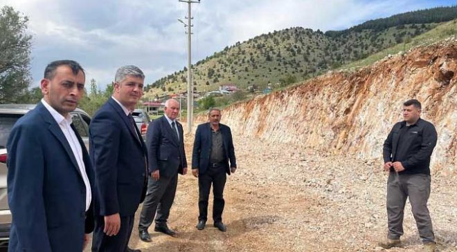 Muhammed Aydoğar Goksun Mesire Alanı Yolundaki Çalışmaları İnceledi