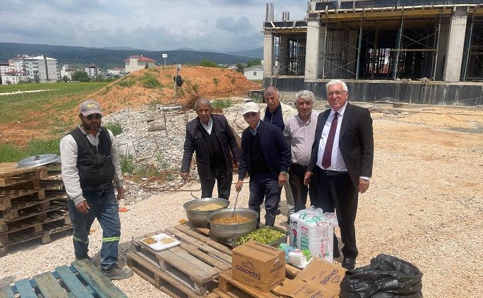 PAZARCIK CEM EVİ İNŞAATINDA ÇALIŞMALAR HIZ KESMEDEN DEVAM EDİYOR
