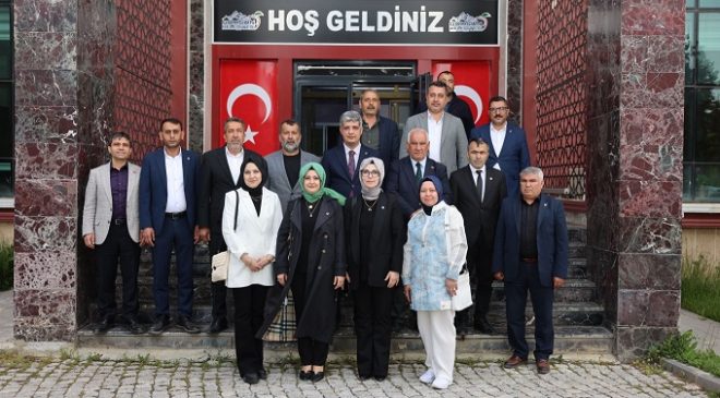 YENİDEN REFAH PARTİSİ HEYETİNDEN GÖKSUN BELEDİYESİ’NE ZİYARET