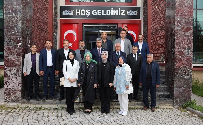 YENİDEN REFAH PARTİSİ HEYETİNDEN GÖKSUN BELEDİYESİ’NE ZİYARET