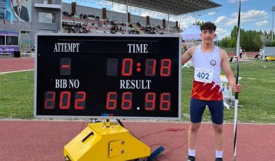 ADİL SANİ KONUKOĞLU SPOR LİSESİ ÖĞRENCİSİ CİRİT ATMADA TÜRKİYE ŞAMPİYONU OLDU